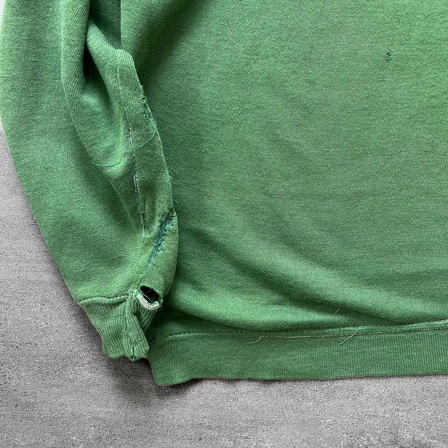 1970s Faded Green Raglan Sweatshirt
