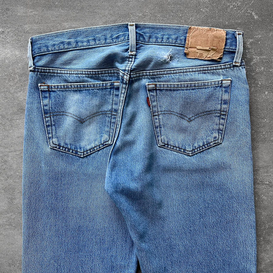 1990s Levi's 501 Jeans Repaired 33