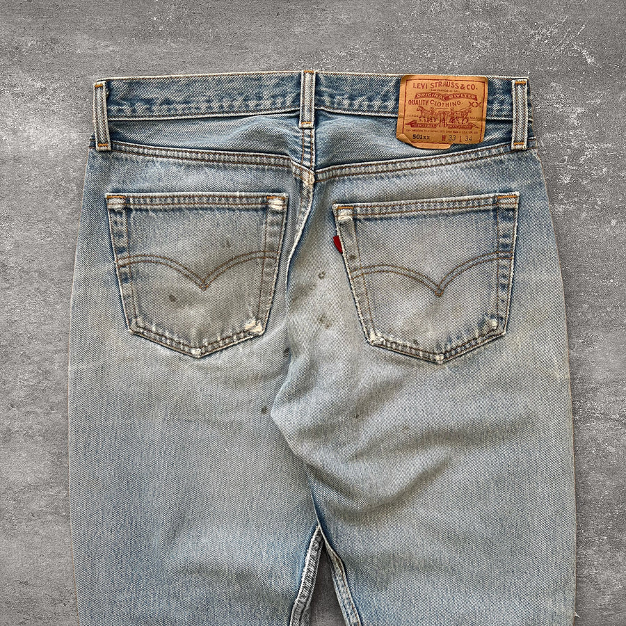 1990s Levi's 501xx Jeans Thrashed 31 x 31