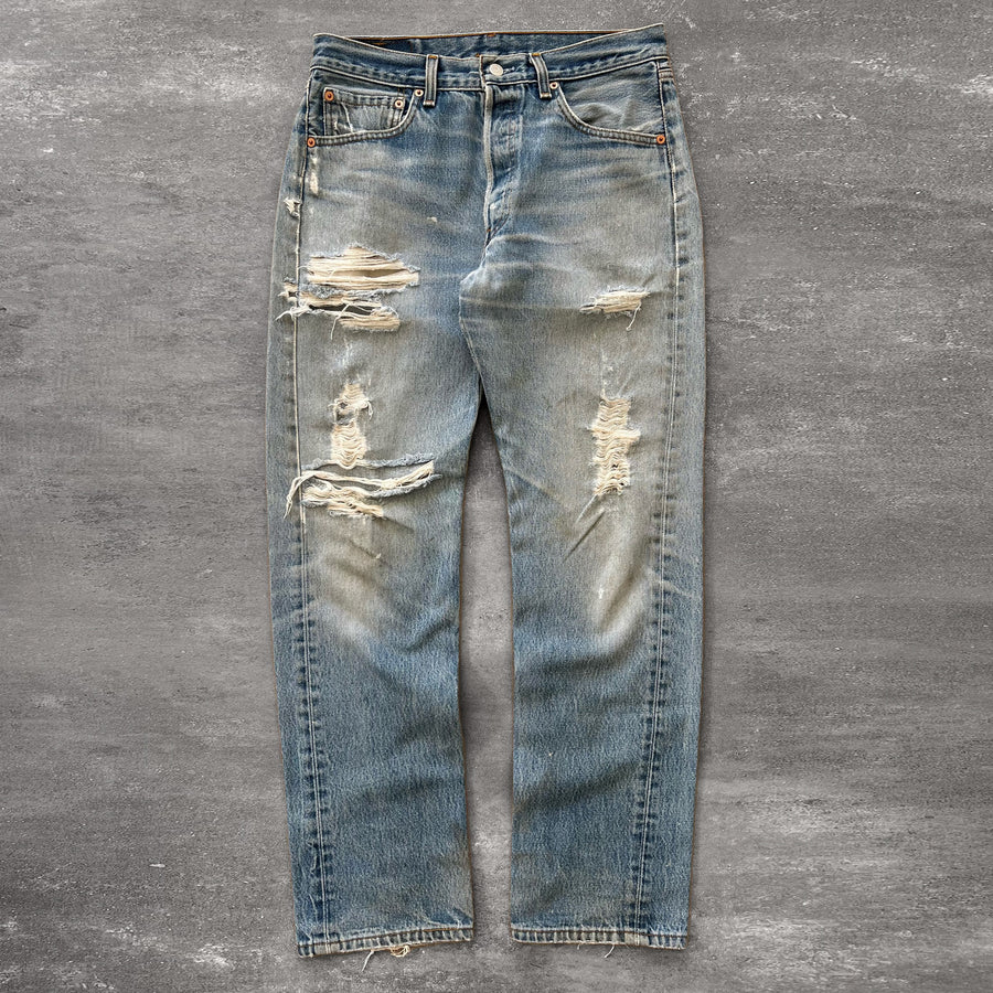 1990s Levi's 501xx Jeans Thrashed 31 x 31