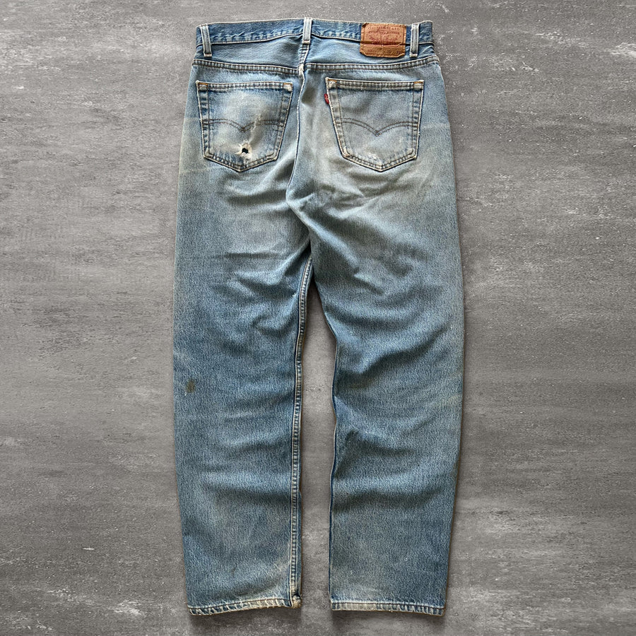 1990s Levi's 501xx Jeans Thrashed 33 x 30
