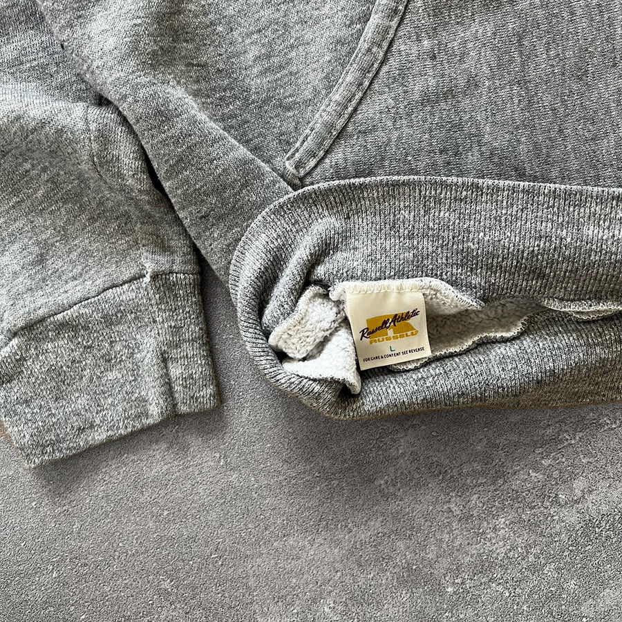 1970s Russell Gold Tag Hoodie Gray