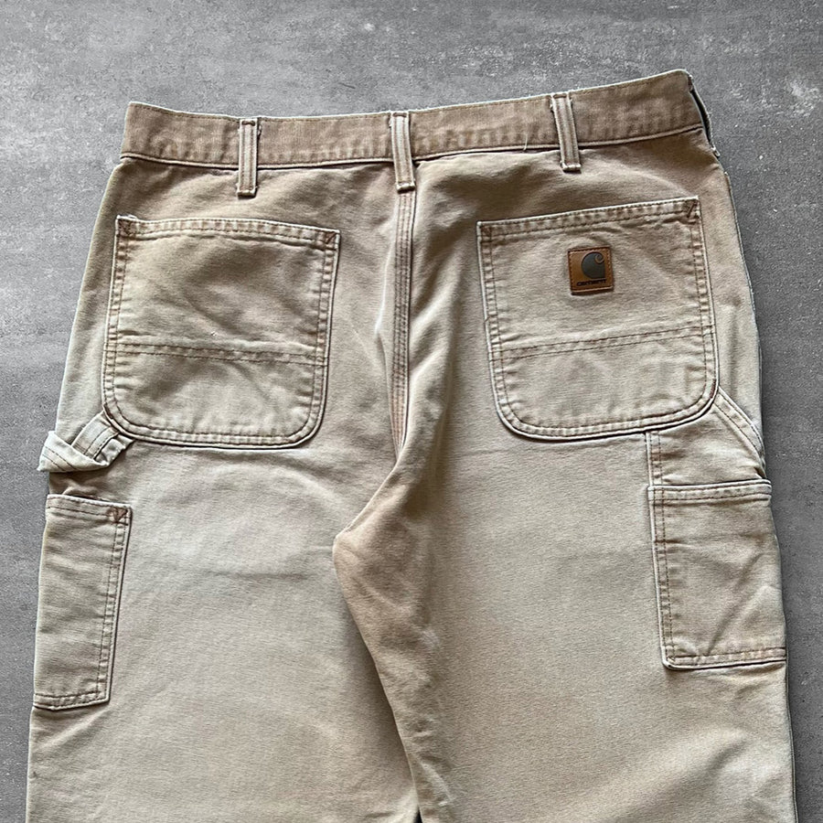 1990s Carhartt Work Pants Faded Tan 34
