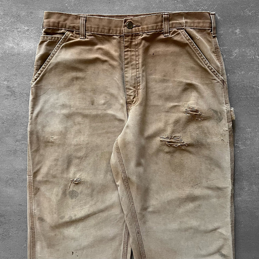1990s Carhartt Work Pants Faded Brown 34