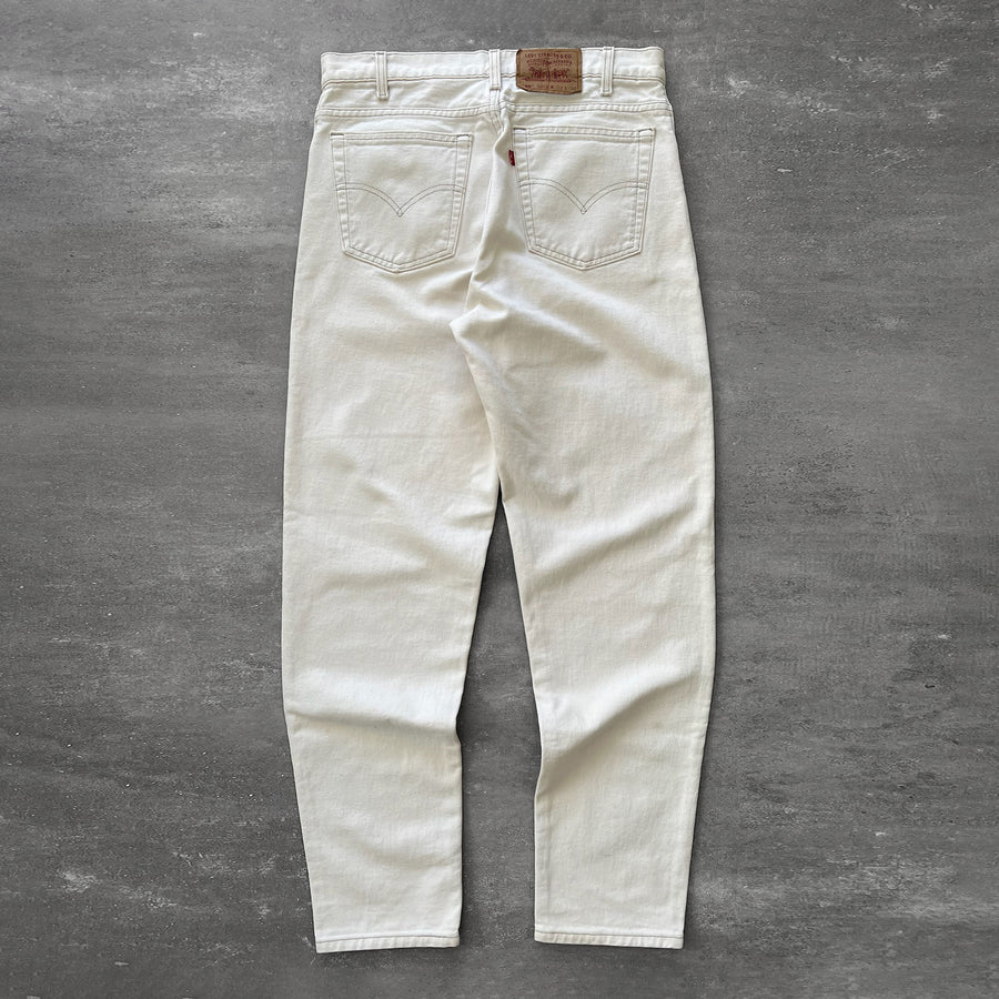 1990s Levi's 550 Jeans White 33